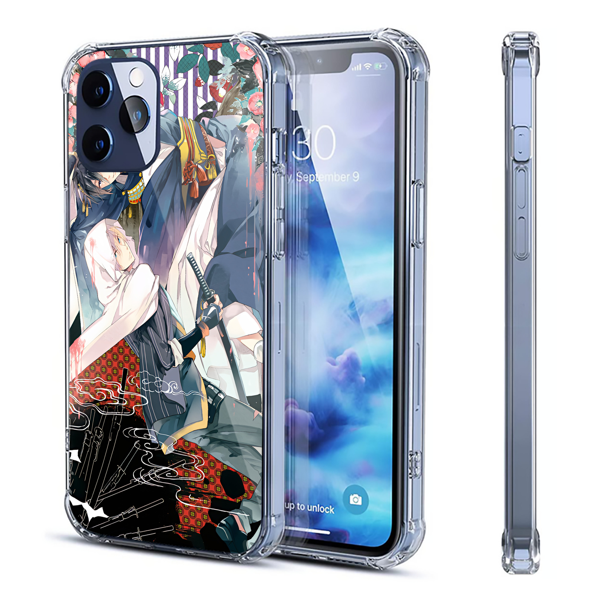 （画像用） 刀剣乱舞 Touken Ranbu 【iPhone 12シリーズ対応】透明スマホケース（クリアソフトケース）